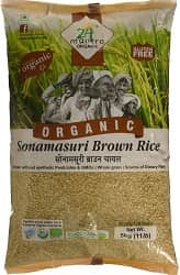 24 Mantra Organic Sonamasuri Brown Raw Rice