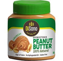 Disano Natural Unsweetened Peanut Butter,