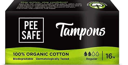 Pee Safe organic cotton tampons