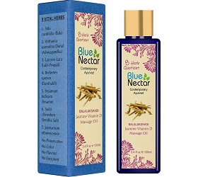 Blue Nectar Ayurvedic Aromatic Bath and Body Massage Oil