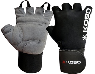 Kobo Lifting Gloves with Wrist Support