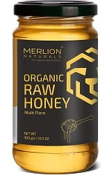 MERLION NATURALS Multiflora Organic Raw Honey