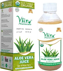 VITRO Certified Organic Aloe Vera Juice with Fiber